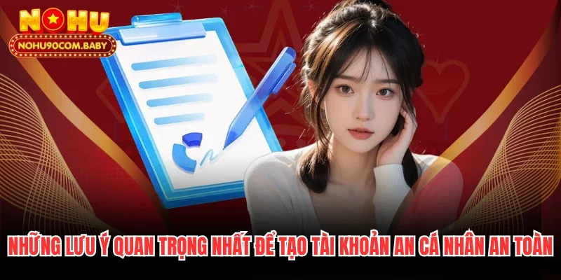 Những lưu ý quan trọng nhất để tạo tài khoản an cá nhân an toàn